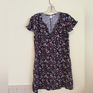 GAP Floral Print Dress - Black and Multicolor *GOOD USED CONDITION*